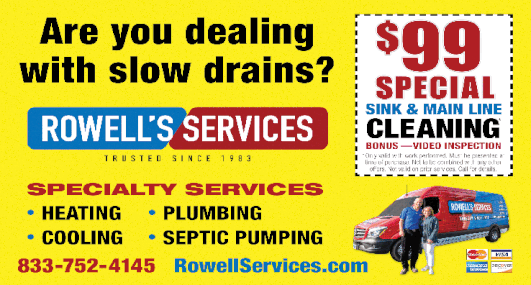 Rowell's Services ad